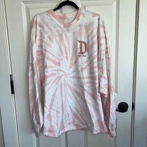 Women's Pink Tie-Dye Long Sleeve Tee